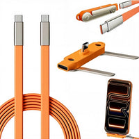 Basemo 240W Phone Holder Cable, USB-C Type-C Data Cable with PD Fast Charging, M