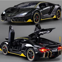 Lamborghini Centenario LP770-4 Concept – Premium Black and Gold Diecast Model Car with Opening Gullwing Doors, Perfect for Gifts, Office Desk Decoration, Kids’ Rooms, and Collectors