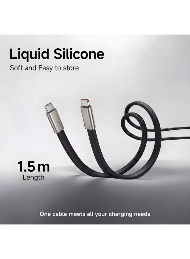 Basemo 240W Phone Holder Cable, USB-C Type-C Data Cable with PD Fast Charging, M