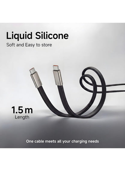 Basemo 240W Phone Holder Cable, USB-C Type-C Data Cable with PD Fast Charging, M