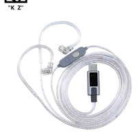 KZ M2 Type-C 0.78mm Silver-Plated Earphone Upgrade Cable, featuring Dual Microphones, High-Performance DAC Chip, Hi-Fi Audio Decoding, and Adjustable Sound Modes. Premium 0.78mm Type-C IEM Cable compatible with KZ ZS10 Pro 2 and other 0.78mm pin earphones