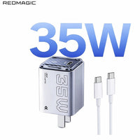 RedMagic 35W Mini Fast Charger – Compact USB-C Power Adapter for Phones, Tablets & Gaming Devices- with cable - (US Version)