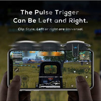 MEMO AK05 Automatic Laser Gaming Mobile Triggers, Super Fast Shooting, 25mah long lasting battery,High-Frequency Burst Mode, Alloy Buttons, IPhone/Android, Redmagic Compatible, PUBG Battlefield Accessory