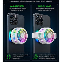 Blackshark 5 funcooler Phone Cooler, 20W Magnetic Cooling Fan with App Control, Ultra-Quiet Portable Cooling Pad, Strong Magnetic Attachment for iPhone, Android, RedMagic & iPad – Perfect for FPS Games like PUBG Mobile & Call of Duty Mobile
