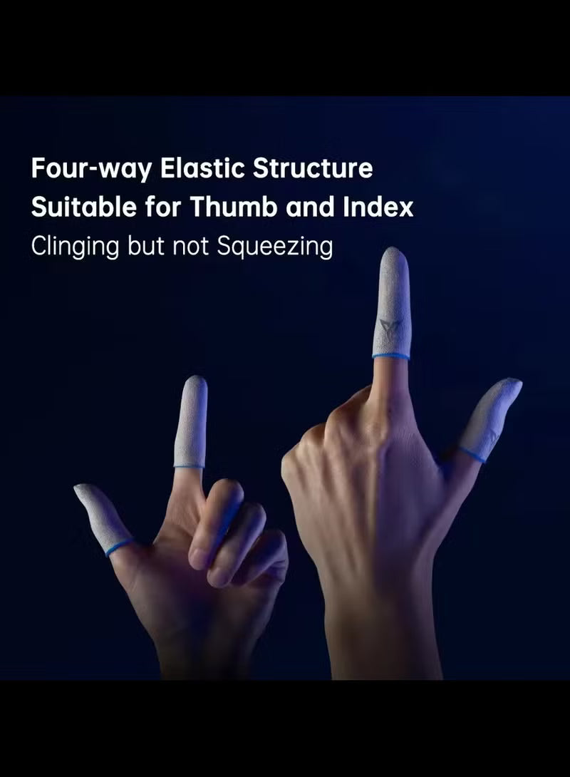 Flydigi Original Beehive V5 Flexible Fiberglass Gaming Finger Sleeves – Ultra-Smooth, High Sensitivity Touch, Sweat-Proof & Anti-Slip, Professional Mobile Gaming Thumb Sleeves – Compatible with iOS, Android, PUBG, COD & FPS Games (1 Pair - 2 PCS)