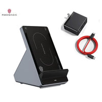 C 80W Fast Wireless Charger – Air-Cooled Wireless Charging with 5000 RPM Fan, Dual-Use Charger & Phone Stand, Carbon Fiber Texture, Multi-Device Compatibility, 8-Level Safety Protection, Includes 120W Power Adapter, For iPhone 17 and below, Samsung, Redma
