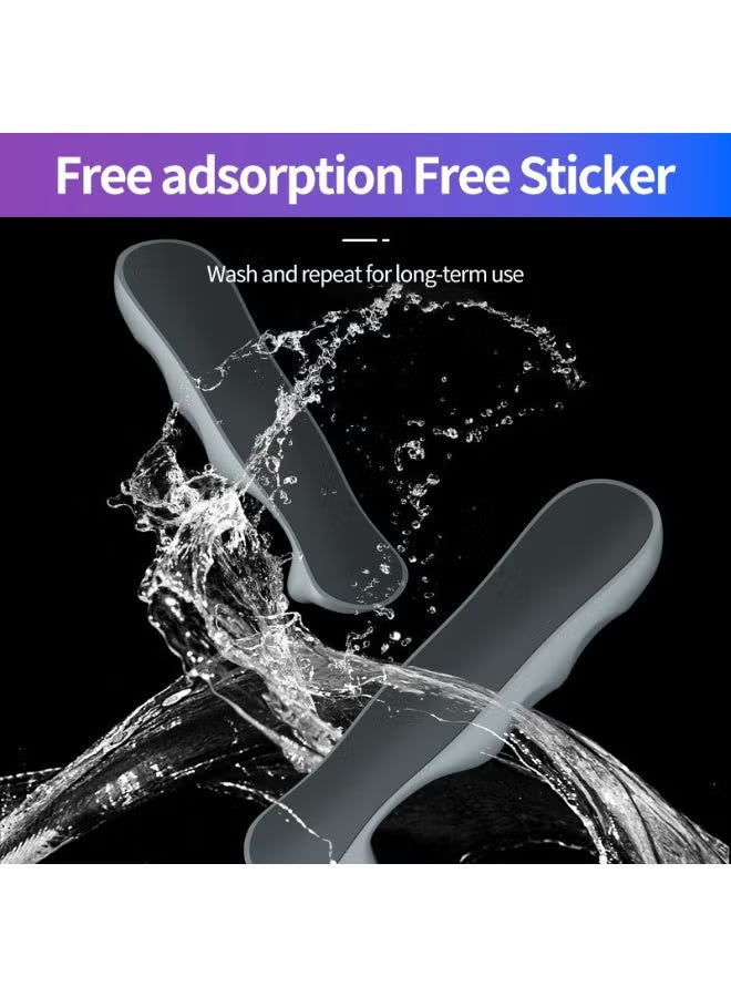 Plextone GP50 Tablet Gaming Grip, Multi-Finger Operation Silicone Handle, Non-Slip Soft Grip, Gyroscope Support, Washable Reusable Adhesive, Designed for Tablet Gamers