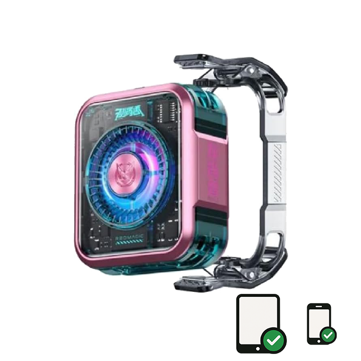Pink RedMagic 5 Pro Magnetic Phone Cooler