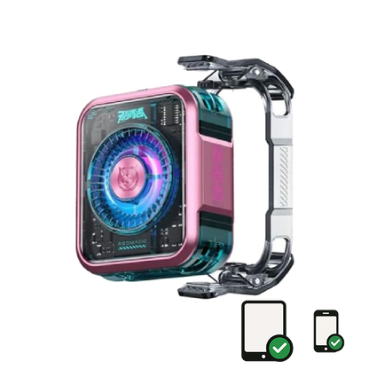 Pink RedMagic 5 Pro Magnetic Phone Cooler – Special Edition, 36W RGB Radiator Fan with Clip, Semiconductor Graphene Heatsink for Gaming, Streaming, iPhone, Android, iPad