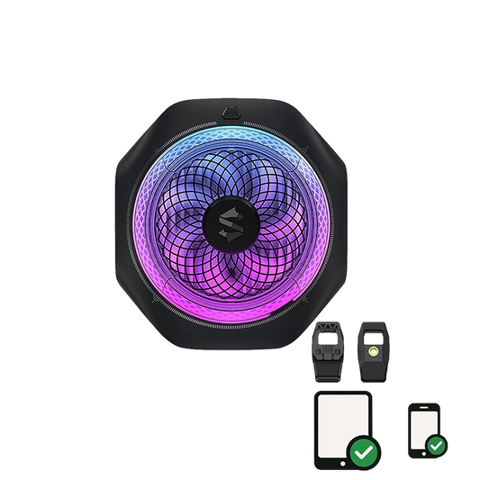 Black Shark Cooler 4 Pro Magnetic Phone and Ipad Cooler + magnetic sheet - Compatible with Smartphones, iPads – Includes Magnetic Base and Clip