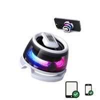 RedMagic Mini Phone Stand with Bluetooth Speaker, BT 5.3, RGB Light, Game/Music Mode, Wireless Portable Magnetic Speaker for Golf Cart, Travel, Shower, Outdoors or Metal Surface (UAE ONLY)