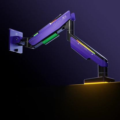 Humanex Humanex Premium Professional RGB Gaming Monitor Arm, Heavy Duty Single M