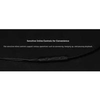 Nubia RedMagic Gaming Earphones, with In-Line Mic, Black with Green LED Accent, Wired