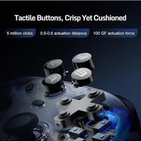 REDMAGIC Cyber Wireless Gaming Controller 1000Hz – RGB Gamepad with Hall Effect Joysticks & Triggers, 3-Mode Connection (Wired / Bluetooth / 2.4G), Aluminum Charging Dock, Turbo & Macro, Compatible with PC, Android, iOS, Tablet, Smart TV & Nintendo Switch