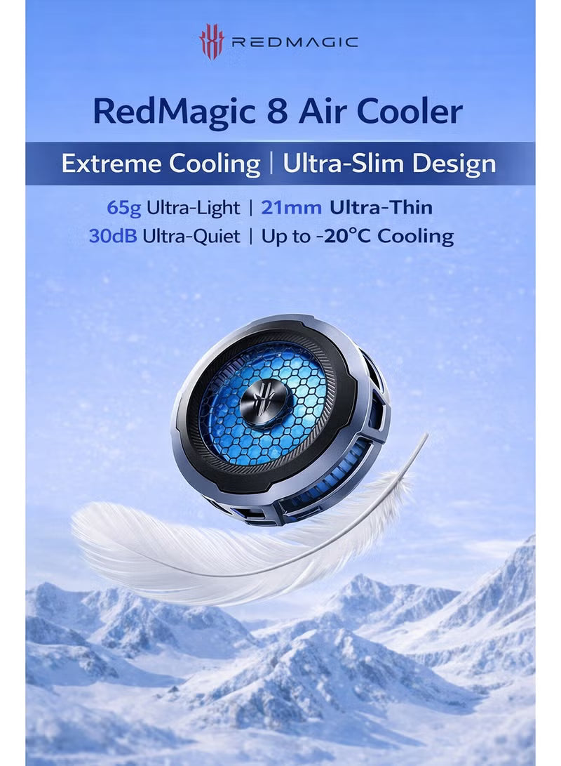 Phone Cooler RedMagic 8 Air – Ultra-Light 18W Magnetic Gaming Fan with Clip & Semiconductor Heatsink For Smartphones Android & iPhone, Perfect for RedMagic Astra (Perfect for PUBG Mobile, COD, Fortnite & More)