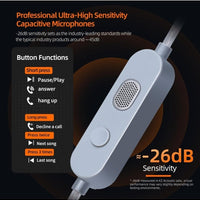 KZ Gale IEM Type-C Gaming with Built-in DSP Sound Card & Mic, Compatible with Re