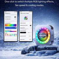 Phone Cooler Nubia RedMagic 6 Pro Magnetic Phone/Tablet Cooler – 30W Ultra-Cooling Gaming Fan with Graphene Heatsink, and Magnetic Mount – For Smartphones, Tablets, iPad & Steam Deck (Perfect for PUBG Mobile, COD & More) - Special Edition Black