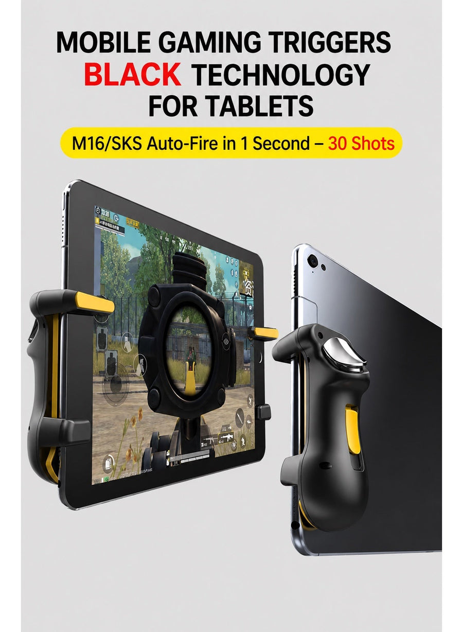 Generic IPAD Triggers JS31 4 fingers Automatic Gaming Triggers for iPad & Tablets – High Responsiveness, No Screen Blocking, Compatible with iPad Pro, RedMagic Astra, RedMagic Nova, and All iPads for PUBG Mobile and Other Games