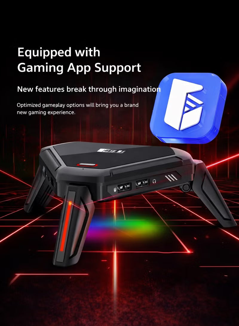 Scorpion 2 Pro Keyboard & Mouse Converter for Mobile Gaming by Gamwing, Wired 100Mbps Ethernet Network Port, Low Latency Signal Transmission, 2000Hz Polling Rate, RGB Lighting, Multiple Audio Interfaces, Supports RedMagic, Android 10+, HyperOS, HarmonyOS,