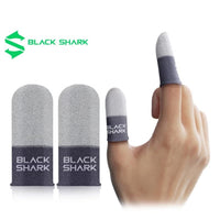 Black Shark Gaming Finger Sleeves, Sweatproof Gaming Gloves Fingertip Silvercloth – Pro Finger Sleeves for Mobile/iPad Gaming ( 1 Pair - 2 pcs)