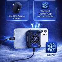 Phone Cooler RedMagic 5 – 30W Magnetic Gaming Fan with Semiconductor Heatsink | Magnetic Mobile Cooler for Android, iPhone, iPad & Tablets – Ideal for Mobile Gaming & Live Streaming