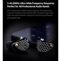 KZ AM16 IEM 16-Driver Bass Improved Armature In-Ear Monitor Earphones, HiFi Professional IEM with 3-Way Crossover, Ultra-Wide Frequency Response, 0.75 mm 2-Pin Cable, Studio-Grade Sound for Music & Gaming – Bass Improved Version with Mic