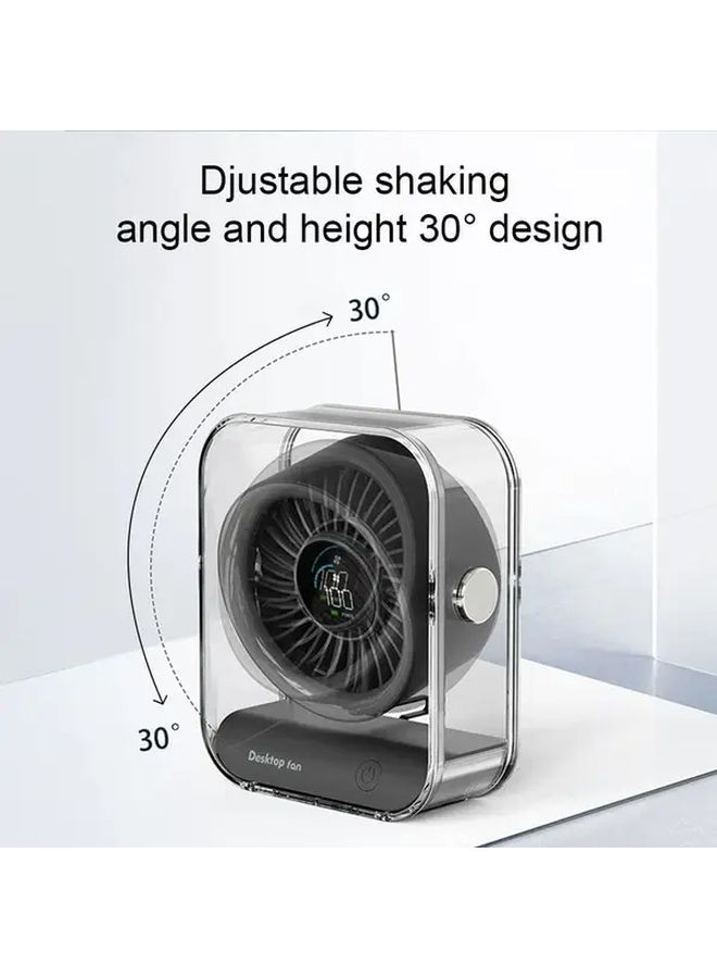 CAFELE Transparent Desktop Fan Black
