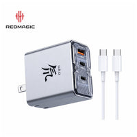 RedMagic 80W Fast Multi Charger, Three-Port Compact Design, Foldable Pins, NeoCharger 3.0, For RedMagic Astra, Nova, iPad, Tablets, iPhone, MacBook, Laptops - Includes Cable (US Version)