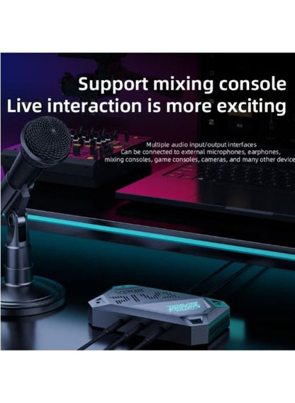 PIVA VD05 4K60Hz & 1080p 240Hz Video Capture Card with Built-in Cooling Fan for 