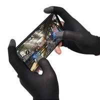 MEMO Carbon Fiber Two-Finger Gaming Glove – High Sensitivity Touch, Breathable & Sweat-Proof, Anti-Slip Design for Smooth & Precise Control – Compatible with iPhone, iPad, RedMagic, Samsung – Ideal for PUBG, COD & FPS Gaming (1 Pair - 2 PCS)