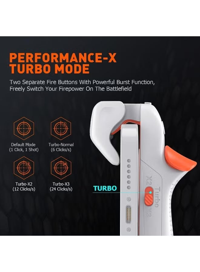 BIGBIG WON Automatic Laser Gaming Mobile Triggers, Super Fast Shooting, 75mAh lo
