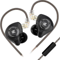 KZ EDX Pro X IEM in Ear Earphone, Single Dynamic Driver HiFi in-Ear Monitor with Ergonomic Shape, Wired Gaming Earbud, Detachable Cable for Audiophile (With Mic)