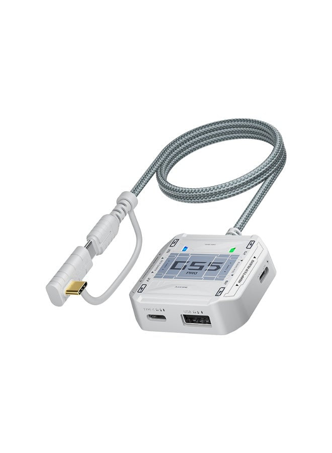 Plextone GS5 Pro Gaming Dongle Adapter & Converter, 5-in-1 USB-C to 3.5mm Audio 