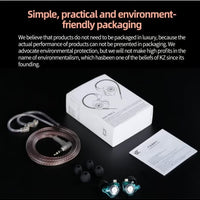 KZ EDX Pro X IEM in Ear Earphone, Single Dynamic Driver HiFi in-Ear Monitor with Ergonomic Shape, Wired Gaming Earbud, Detachable Cable for Audiophile (With Mic)