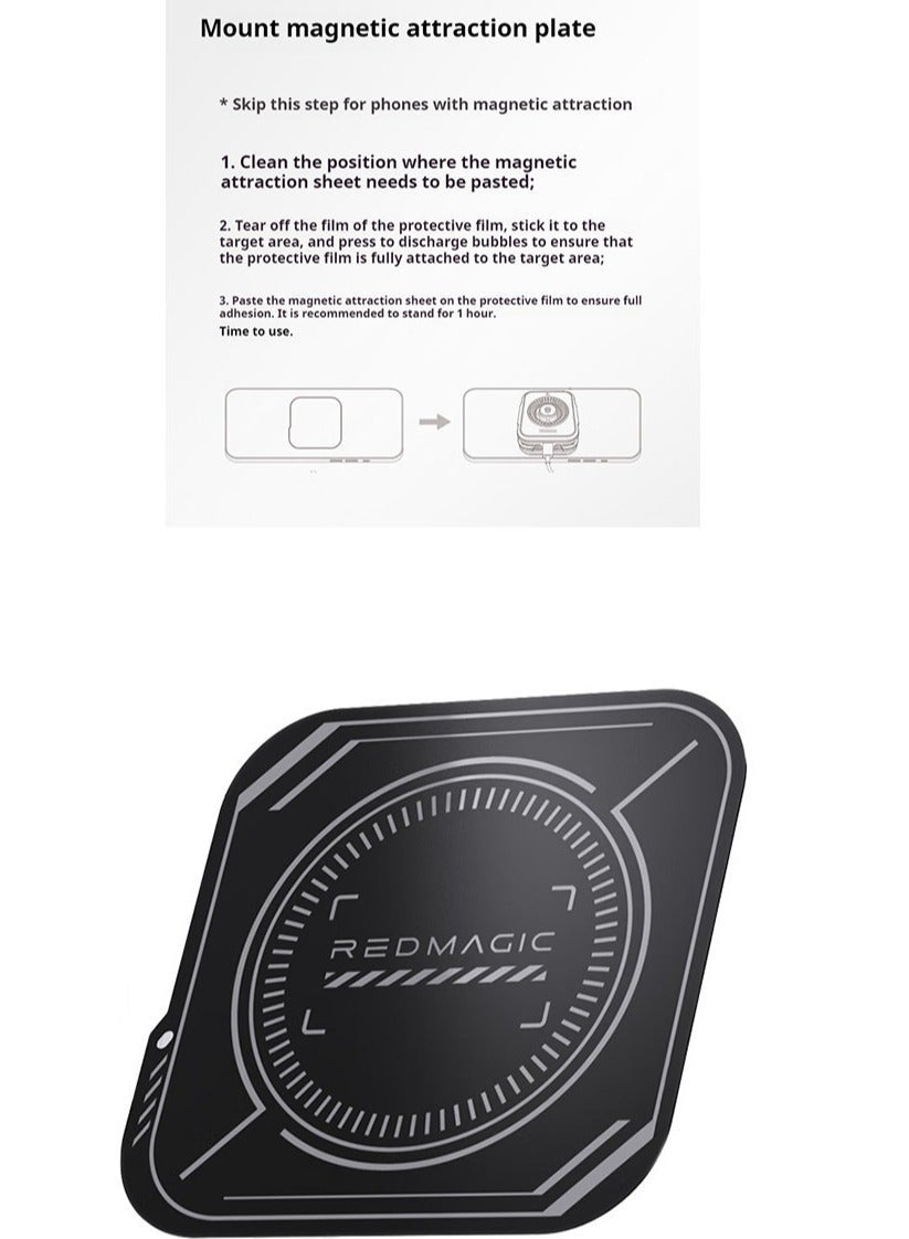 مبرد هاتف ريد ماجيك 6 برو المغناطيسي مصمم خصيصًا لمحبي الألعاب مثل ببجي موبايل وكول أوف ديوتي، مزود بمروحة تبريد فائقة بقدرة 30 واط