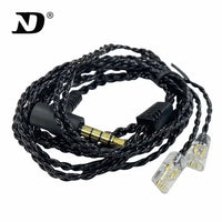 D 10-2 Hi-Fi Oxygen-Free Copper Audio Cable, 3.5mm Plug, 2-Pin Detachable Earphone Upgrade Cable for IEM Monitor Headphones, Compatible with KZ, CCA, TRN, QKZ, CVJ