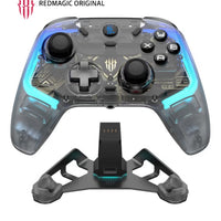 REDMAGIC Cyber Wireless Gaming Controller 1000Hz – RGB Gamepad with Hall Effect Joysticks & Triggers, 3-Mode Connection (Wired / Bluetooth / 2.4G), Aluminum Charging Dock, Turbo & Macro, Compatible with PC, Android, iOS, Tablet, Smart TV & Nintendo Switch
