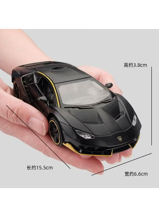 Lamborghini Centenario LP770-4 Concept – Premium Black and Gold Diecast Model Car with Opening Gullwing Doors, Perfect for Gifts, Office Desk Decoration, Kids’ Rooms, and Collectors