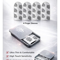 RedMagic 4 Gaming Finger Sleeves, Sweatproof Gaming Gloves Fingertip Silvercloth – Pro Finger Sleeves for Mobile/iPad Gaming ( 2 Pair - 4 pcs)