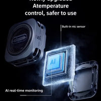 Phone Cooler Nubia RedMagic 6 Pro Magnetic Phone/Tablet Cooler – 30W Ultra-Cooling Gaming Fan with Graphene Heatsink, and Magnetic Mount – For Smartphones, Tablets, iPad & Steam Deck (Perfect for PUBG Mobile, COD & More) - Special Edition Black
