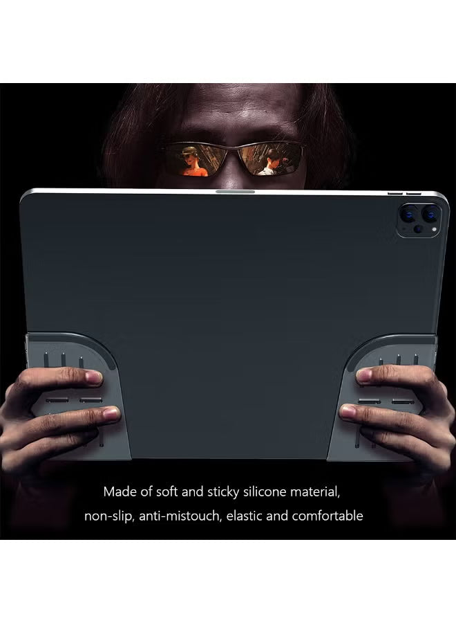 Z25 2pcs Soft Silicone Auxiliary Mobile Game Holder Tablet Grips Handle Gaming Accessories for PUBG iPad Non-slip Anti-mistouch