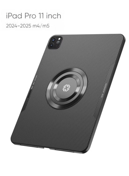 PIVA 2-in-1 Magnetic Gaming Protective Case, Carbon Fiber TPU Cover with Built-I