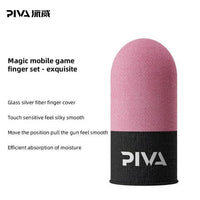 PIVA 10 Mobile Gaming Finger Sleeves – Frost Cold Silver Fiber Touchscreen Finger Cover for PUBG & FPS Games, Anti-Sweat, High Sensitivity, Smooth Control For RedMagic, iPhone, iPad, Samsung, Poco and Mobile Phones (5 Pairs / 10 PCS)