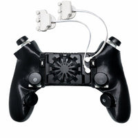 Mobile Piano 6-Finger Automatic Gaming Triggers with Integrated Cooler – Laser Precision Controller, Ultra-Fast Response, No Screen Blocking, Compatible with iPhone, RedMagic, Samsung & All Smartphones, Ideal for PUBG Mobile & Other Games