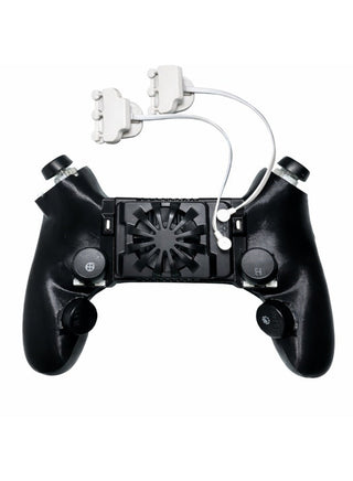 Mobile Piano 6-Finger Automatic Gaming Triggers with Integrated Cooler – Laser Precision Controller, Ultra-Fast Response, No Screen Blocking, Compatible with iPhone, RedMagic, Samsung & All Smartphones, Ideal for PUBG Mobile & Other Games