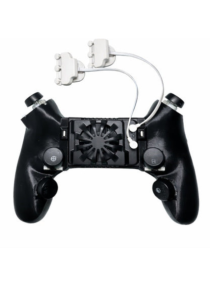 Mobile Piano 6-Finger Automatic Gaming Triggers with Integrated Cooler – Laser Precision Controller, Ultra-Fast Response, No Screen Blocking, Compatible with iPhone, RedMagic, Samsung & All Smartphones, Ideal for PUBG Mobile & Other Games