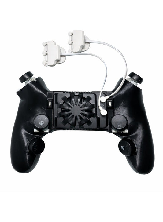 Mobile Piano 6-Finger Automatic Gaming Triggers with Integrated Cooler – Laser Precision Controller, Ultra-Fast Response, No Screen Blocking, Compatible with iPhone, RedMagic, Samsung & All Smartphones, Ideal for PUBG Mobile & Other Games