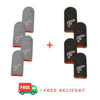 8 Finger Sleeves SUPER COMBO (4 Dry-Grey 4 Silver-Black) (JORDAN ONLY)