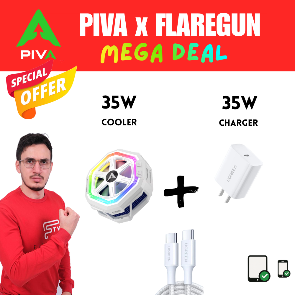 PIVA B21 X FLAREGUN + UGREEN 35W CHARGER OFFER