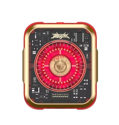 Golden RedMagic 5 Pro Magnetic Phone Cooler – Special Edition, 36W RGB Radiator Fan with Clip, Semiconductor Graphene Heatsink for Gaming, Streaming, iPhone, Android, iPad